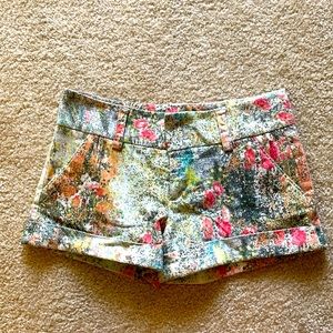 Alice + Olivia Printed cady cuff short